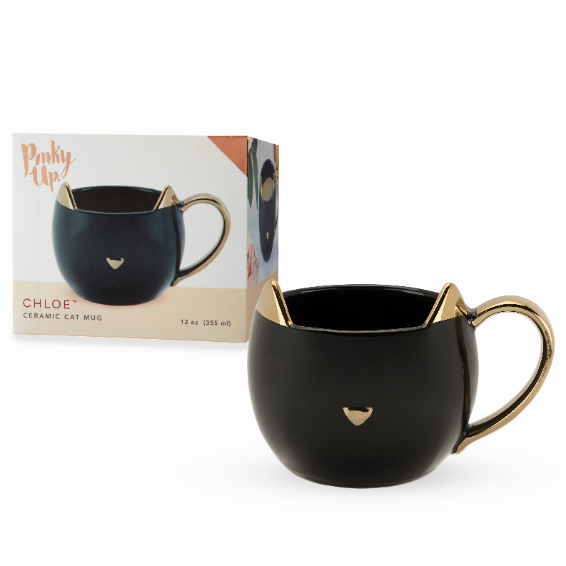 Chloe Black Cat Mug