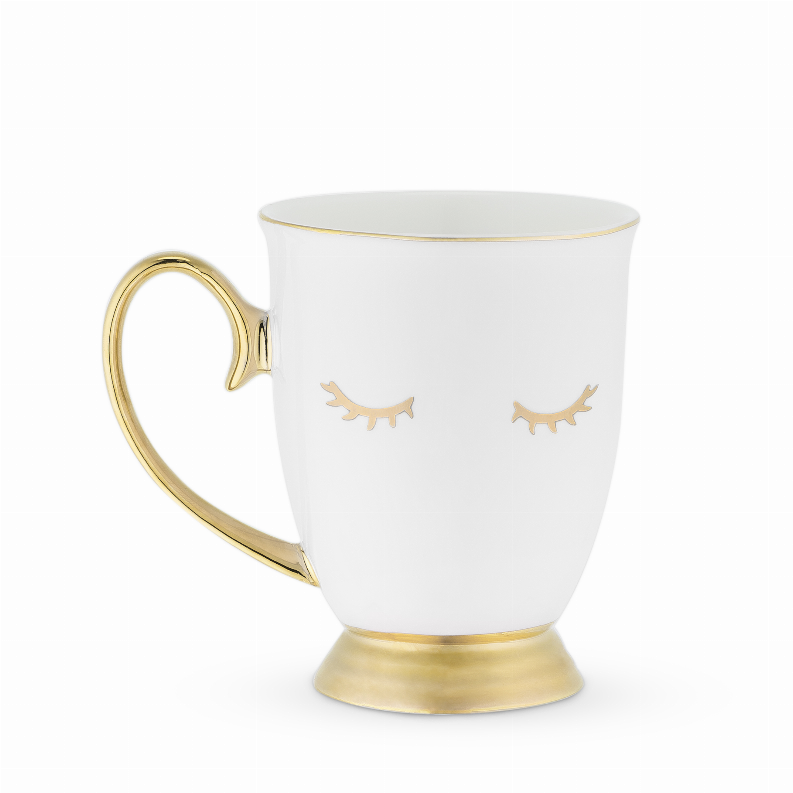 Holly White Eyelash Mug By Pinky Up