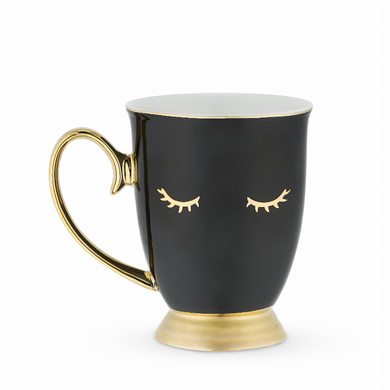 Holly Black Lash Mug By Pinky Up