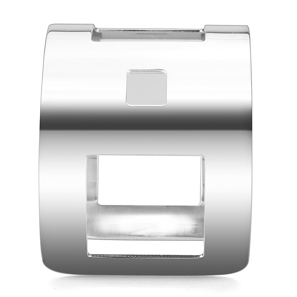 LO482 -  Stainless Steel Bangle with No Stone