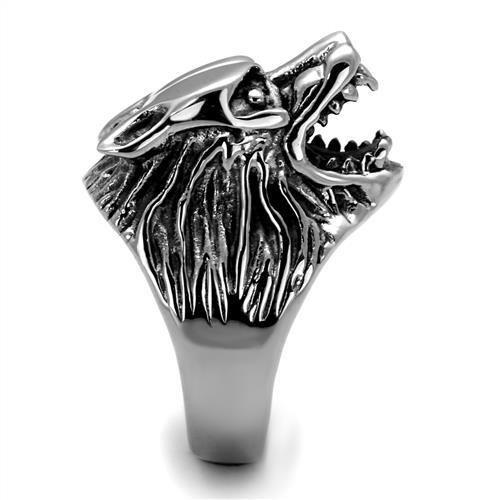 TK1957 - High polished (no plating) Stainless Steel Ring with No Stone