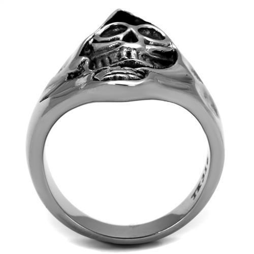 TK1974 - High polished (no plating) Stainless Steel Ring with No Stone