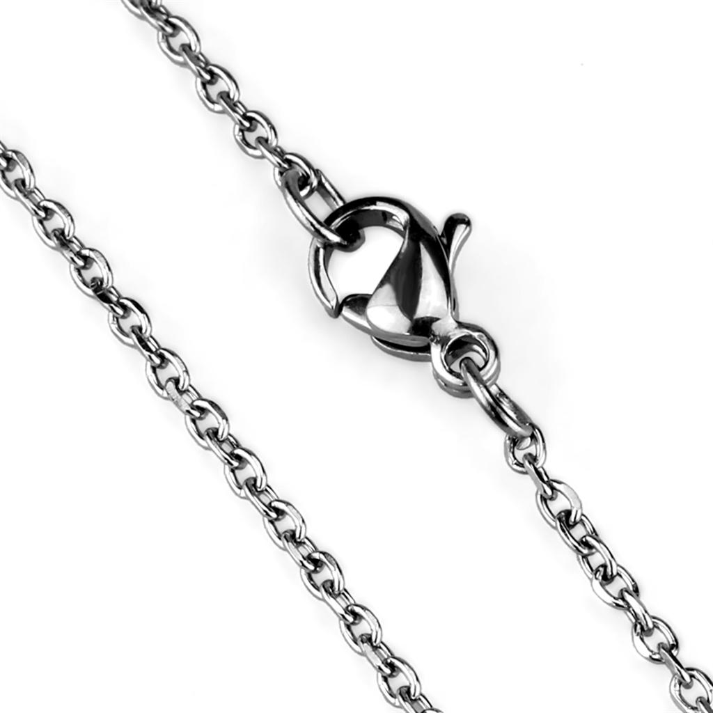 TK2423 - High polished (no plating) Stainless Steel Chain with No Stone