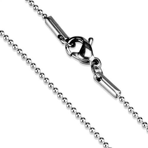 TK2431 - High polished (no plating) Stainless Steel Chain with No Stone