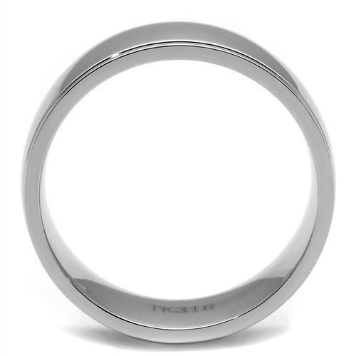 TK2563 - High polished (no plating) Stainless Steel Ring with No Stone