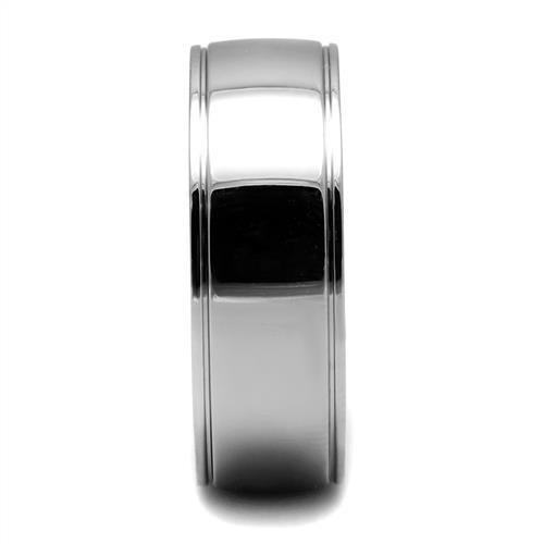 TK2563 - High polished (no plating) Stainless Steel Ring with No Stone