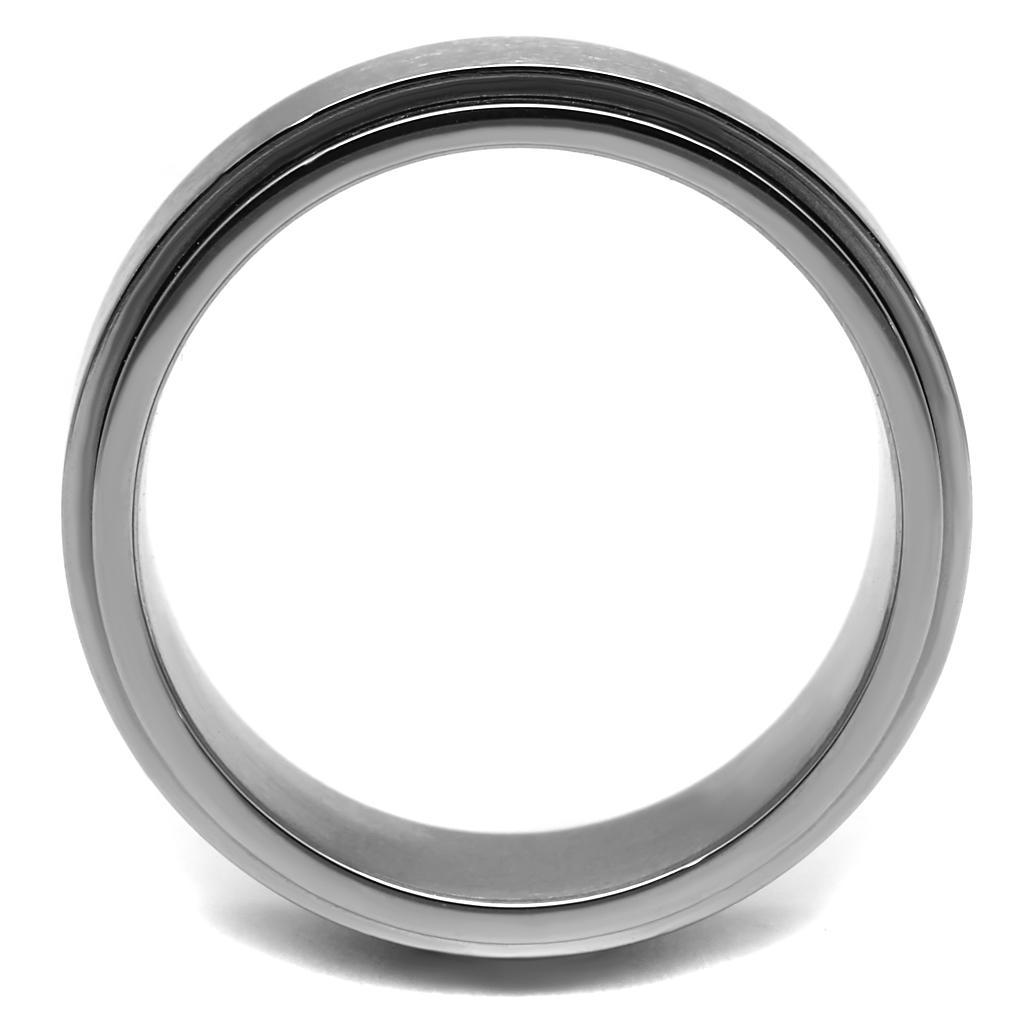 TK2919 - High polished (no plating) Stainless Steel Ring with No Stone