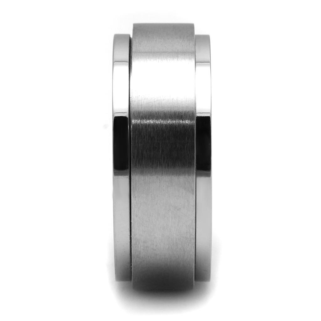 TK2919 - High polished (no plating) Stainless Steel Ring with No Stone