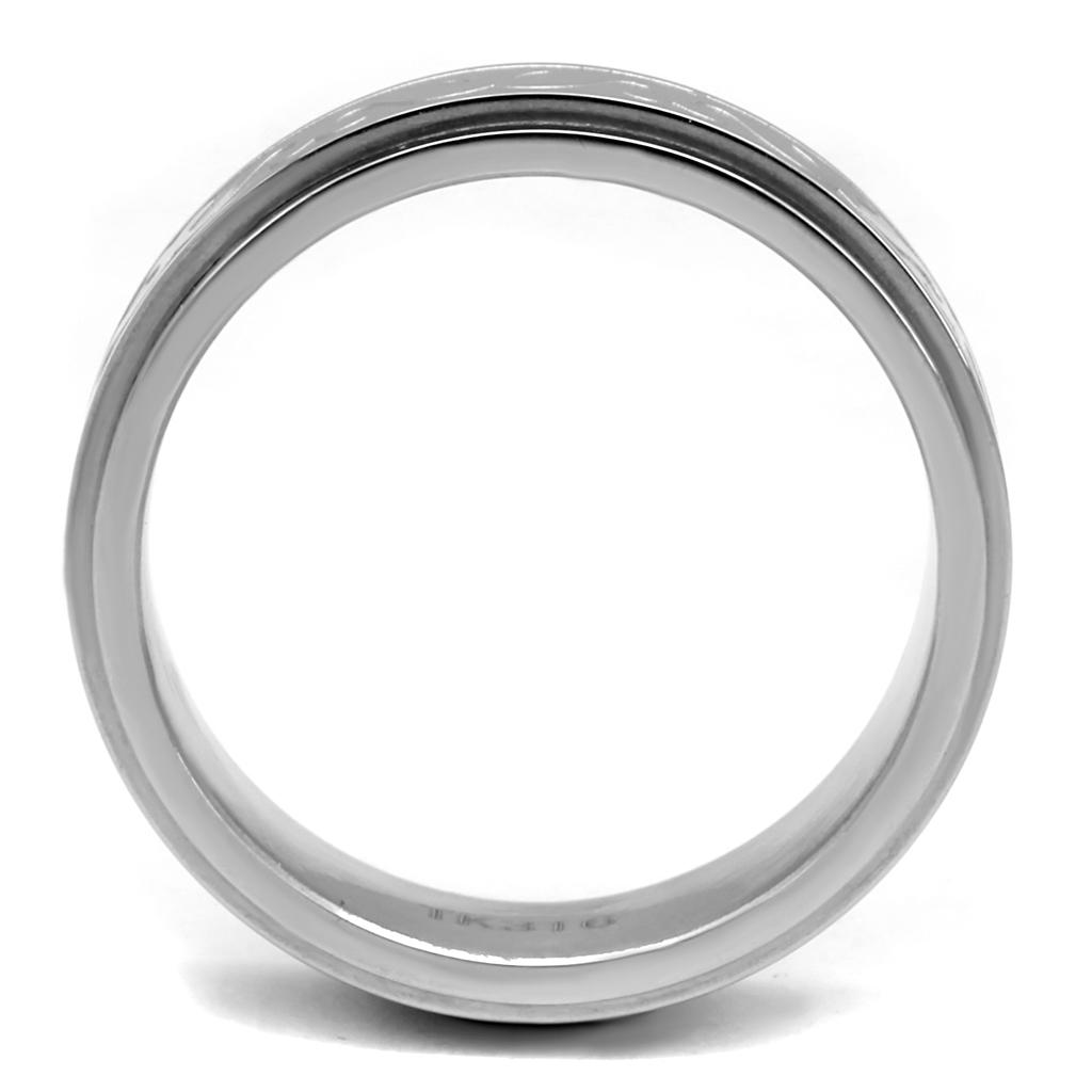 TK2941 - High polished (no plating) Stainless Steel Ring with No Stone