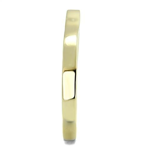 TK3033 - IP Gold(Ion Plating) Stainless Steel Ring with No Stone