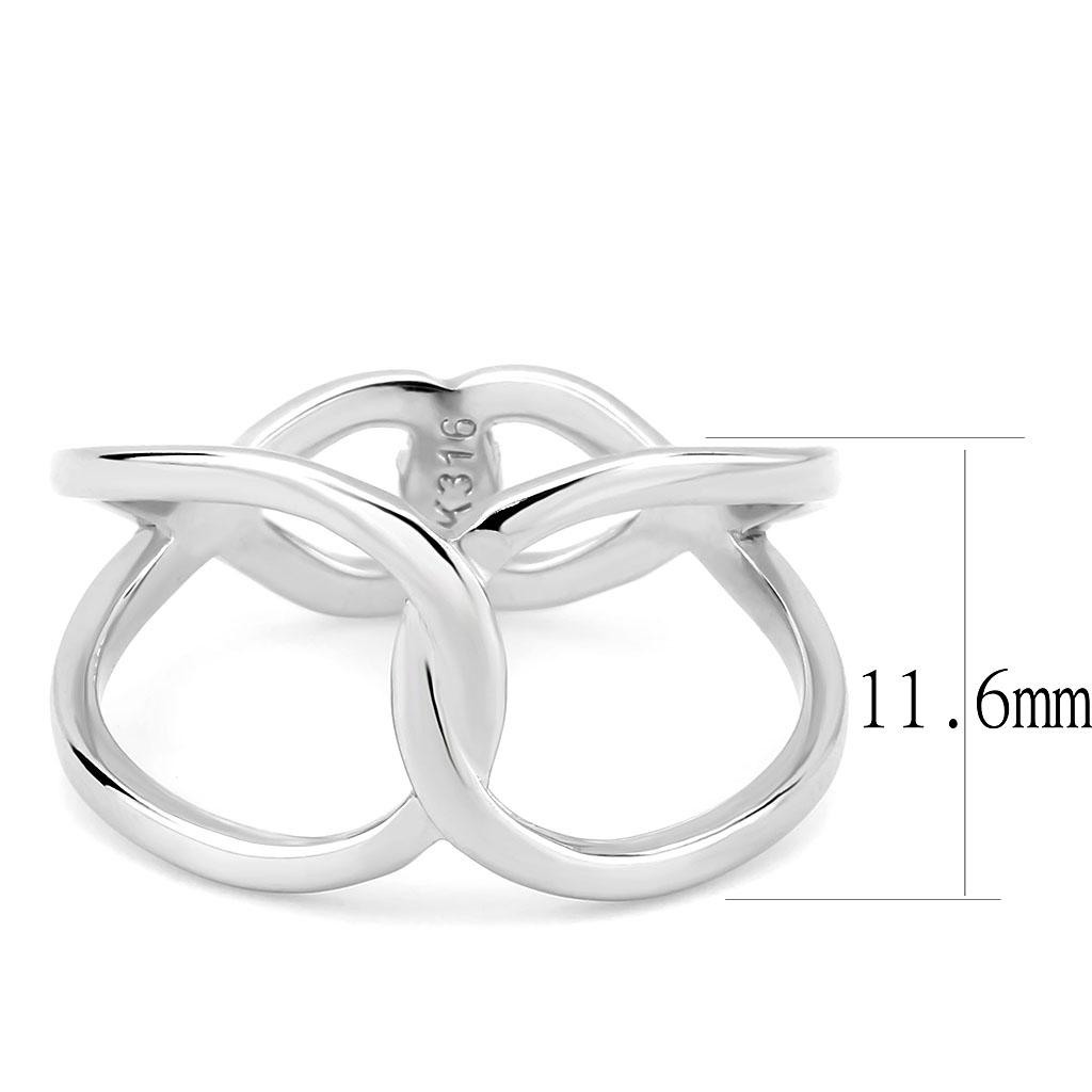 TK3585 - No Plating Stainless Steel Ring with No Stone