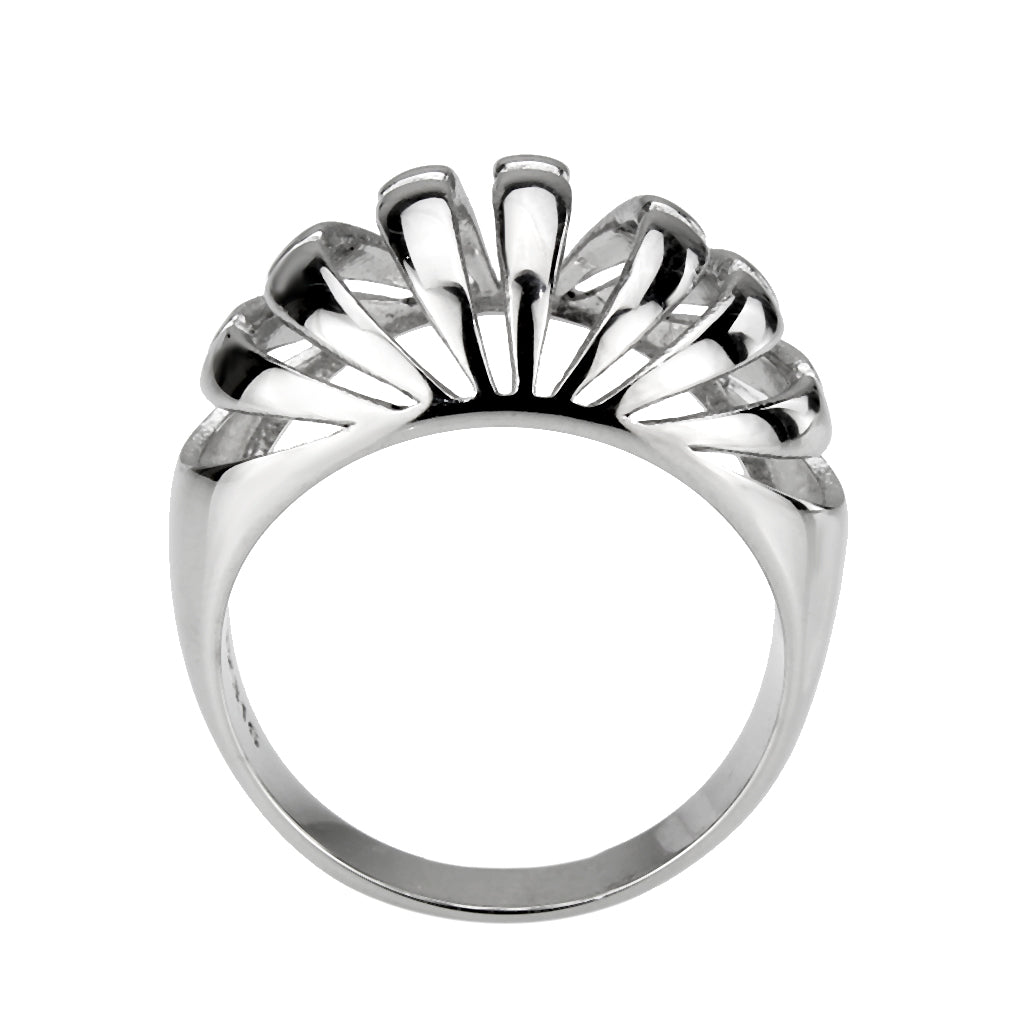 TK3732 High polished Stainless Steel Ring with NoStone in No Stone