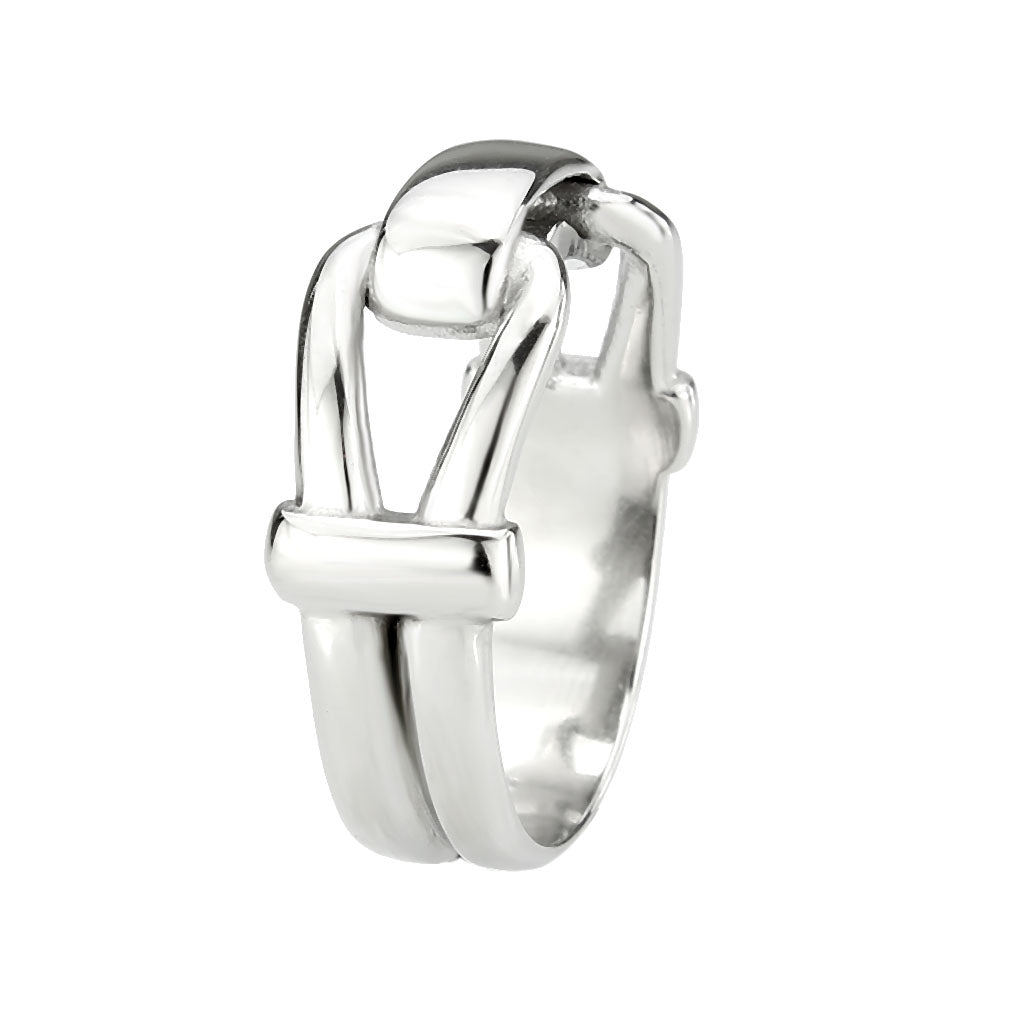 TK3803 - High polished (no plating) Stainless Steel Ring with NoStone in No Stone