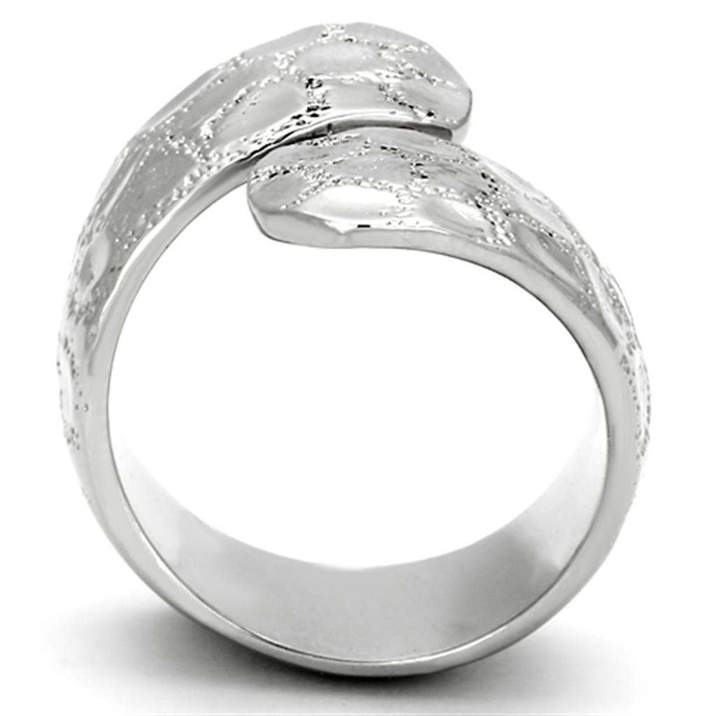 TK936 - High polished (no plating) Stainless Steel Ring with No Stone