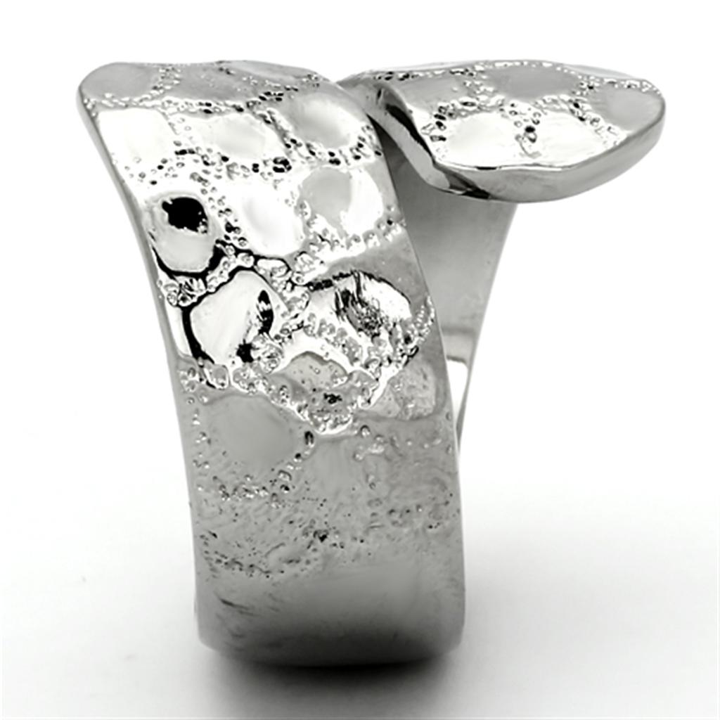 TK936 - High polished (no plating) Stainless Steel Ring with No Stone