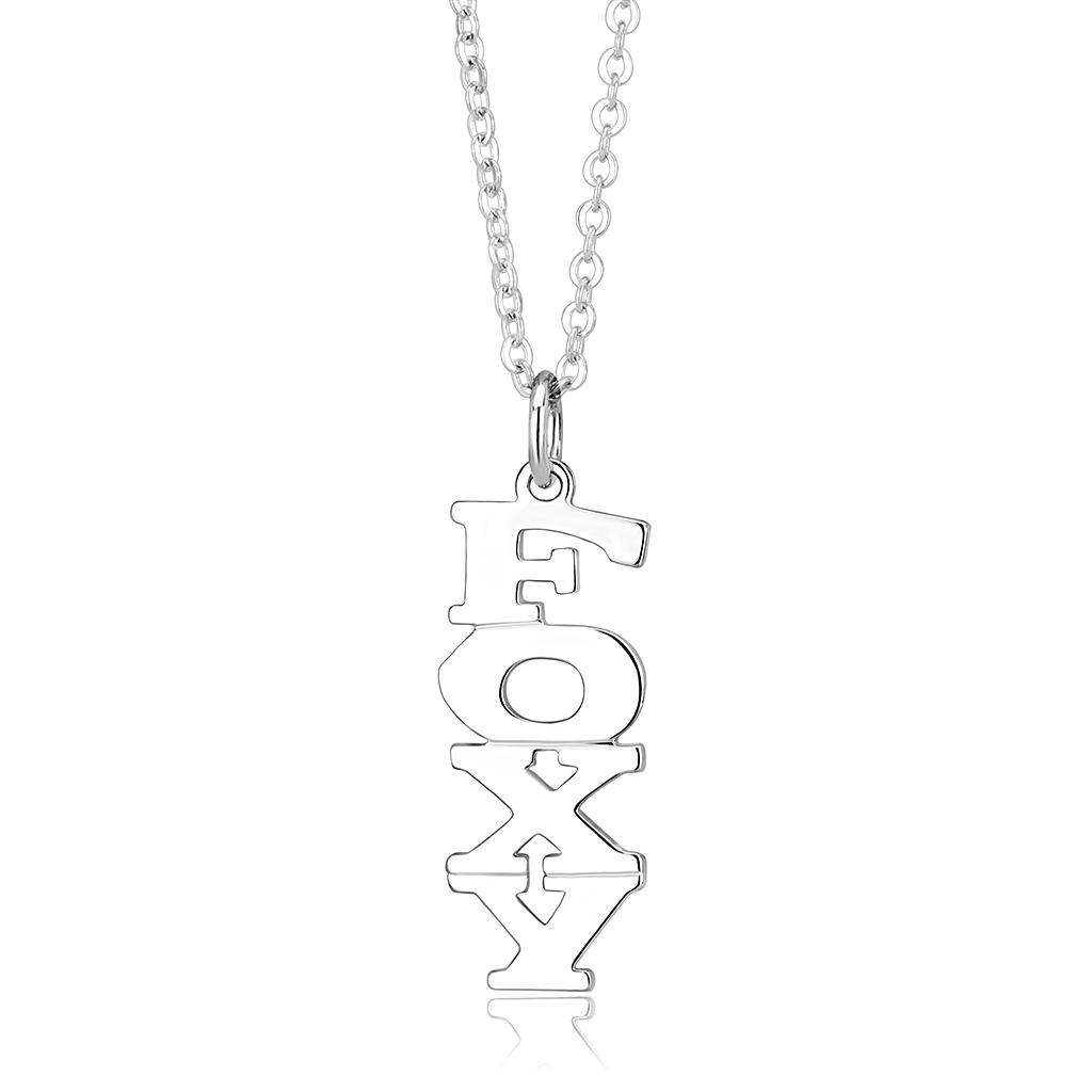 LO337 - Silver Brass Pendant with No Stone