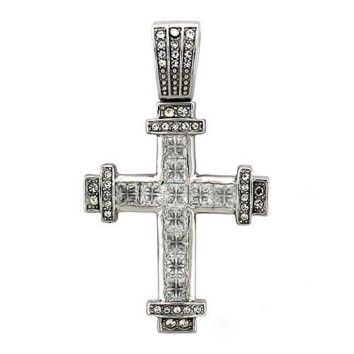 LOAS1326  925 Sterling Silver Pendant with AAA Grade CZ in