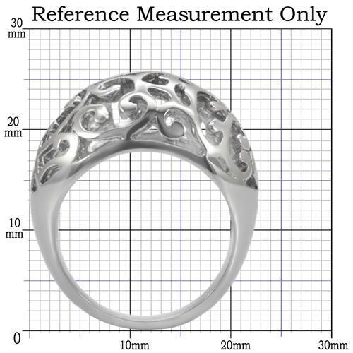 TK055 - High polished (no plating) Stainless Steel Ring with No Stone