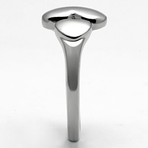 TK1000 - High polished (no plating) Stainless Steel Ring with No Stone