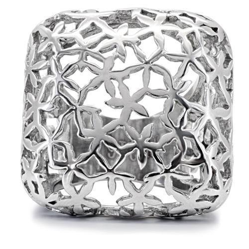 TK133 - High polished (no plating) Stainless Steel Ring with No Stone