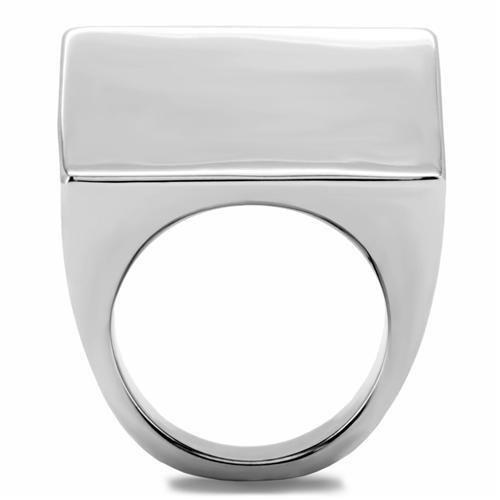 TK134 - High polished (no plating) Stainless Steel Ring with No Stone