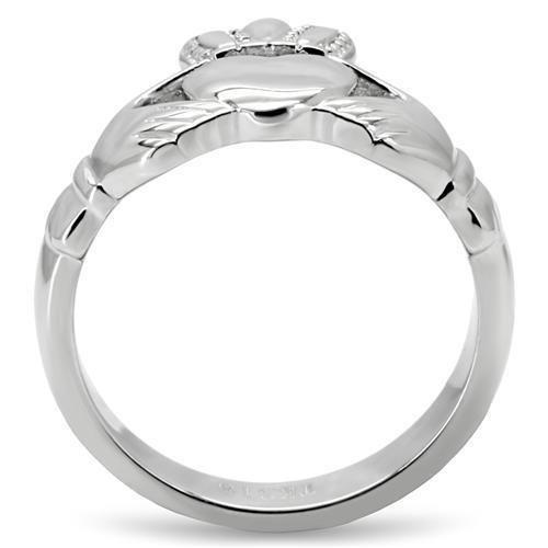 TK160 - High polished (no plating) Stainless Steel Ring with No Stone