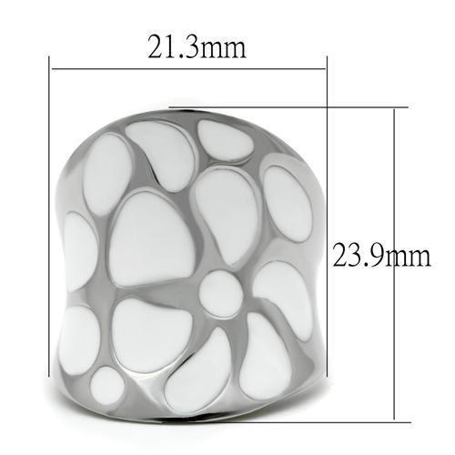 TK224 - High polished (no plating) Stainless Steel Ring with No Stone