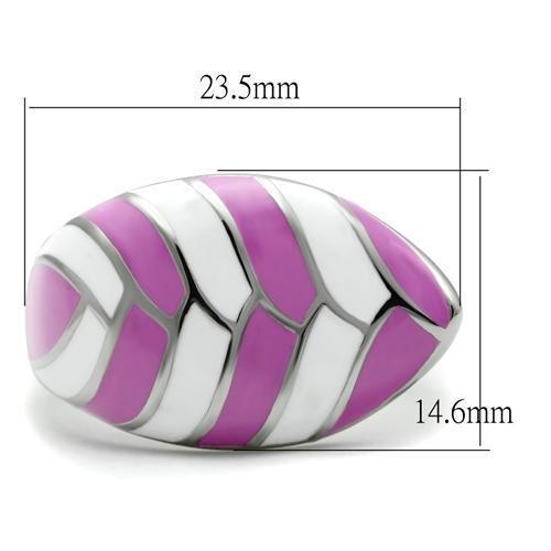 TK226 - High polished (no plating) Stainless Steel Ring with No Stone