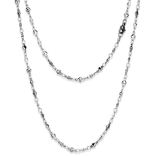 TK2427 - High polished (no plating) Stainless Steel Chain with No Stone