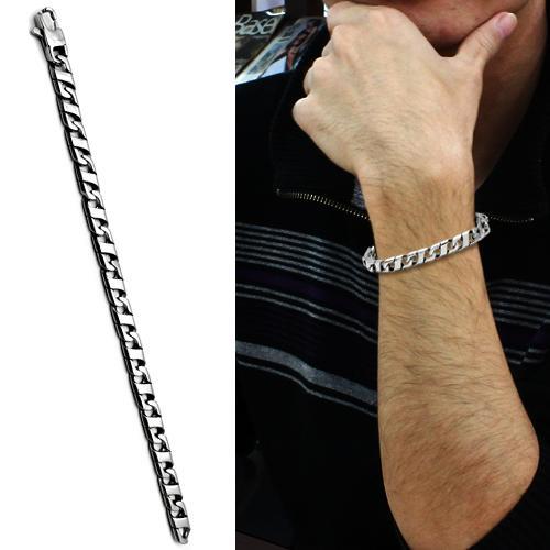 TK341 High polished (no plating) Stainless Steel Bracelet with No Stone in No Stone