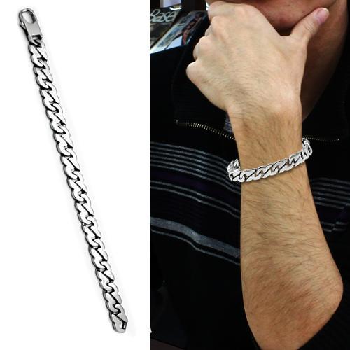 TK345 High polished (no plating) Stainless Steel Bracelet with No Stone in No Stone