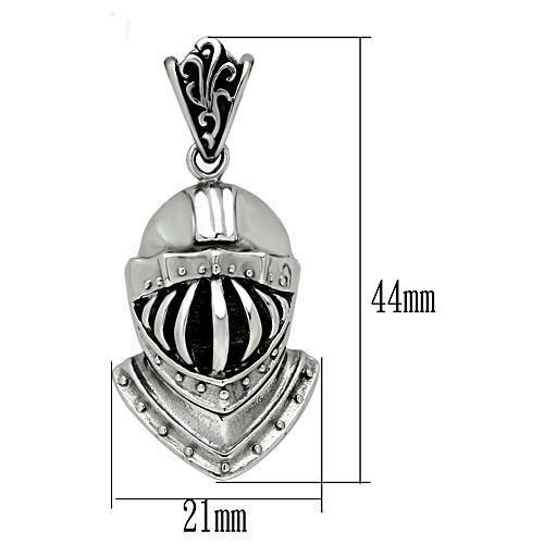 TK458 - High polished (no plating) Stainless Steel Chain Pendant with No Stone