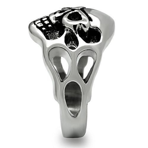 TK468 - High polished (no plating) Stainless Steel Ring with No Stone