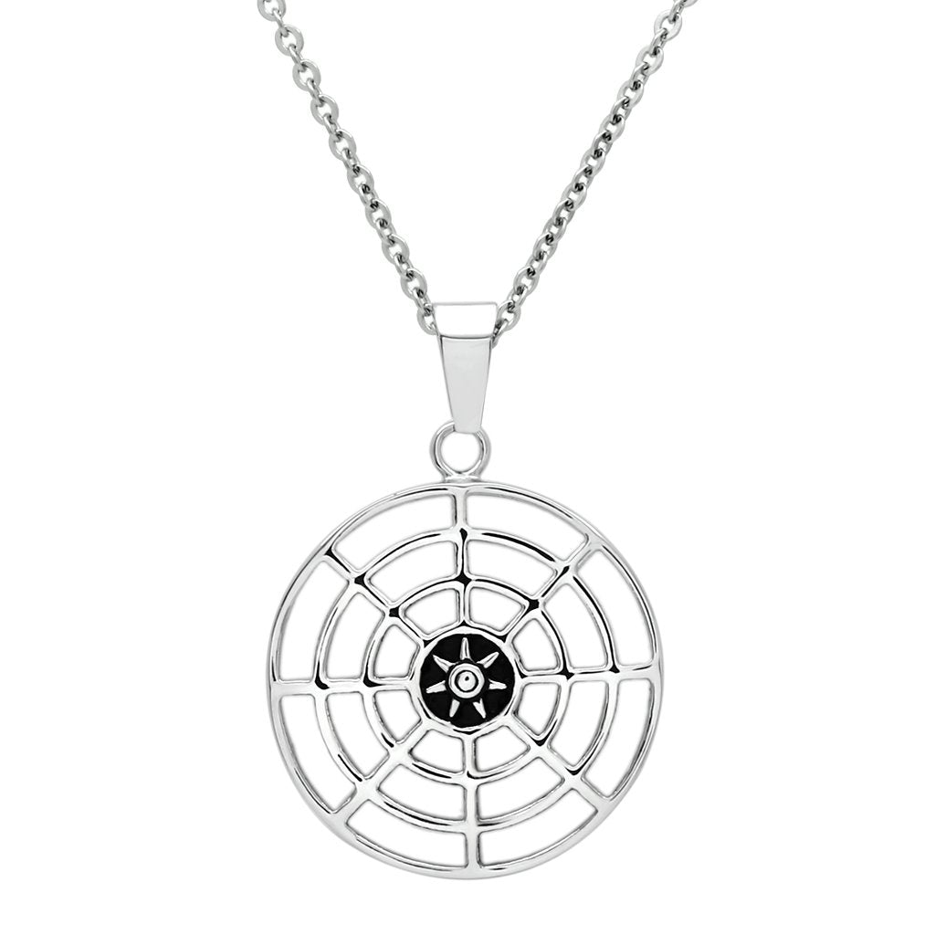 TK563 - High polished (no plating) Stainless Steel Necklace with No Stone