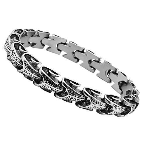 TK575 - High polished (no plating) Stainless Steel Bracelet with No Stone