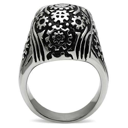 TK580 - High polished (no plating) Stainless Steel Ring with No Stone