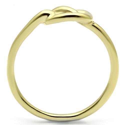 TK630G - IP Gold(Ion Plating) Stainless Steel Ring with No Stone