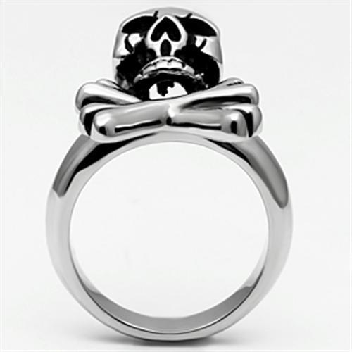 TK667 - High polished (no plating) Stainless Steel Ring with No Stone