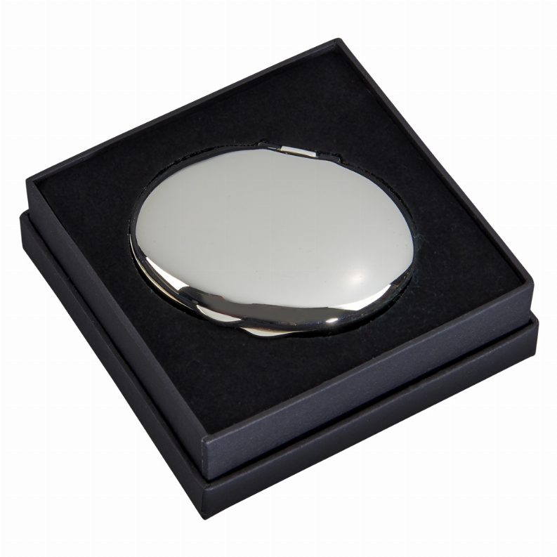 Cameo Oval Compact Mirror 2.5" X 2" with Pouch