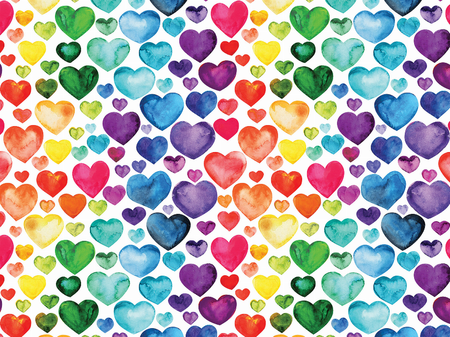 Rainbow Hearts 500-Piece Puzzle