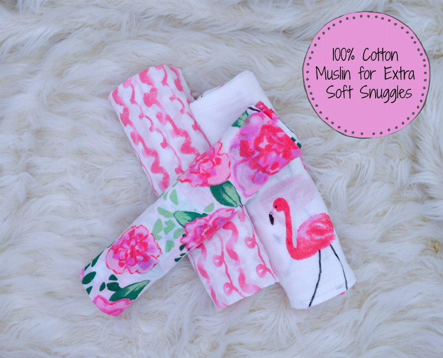 Let's Flamingle - Swaddle Set