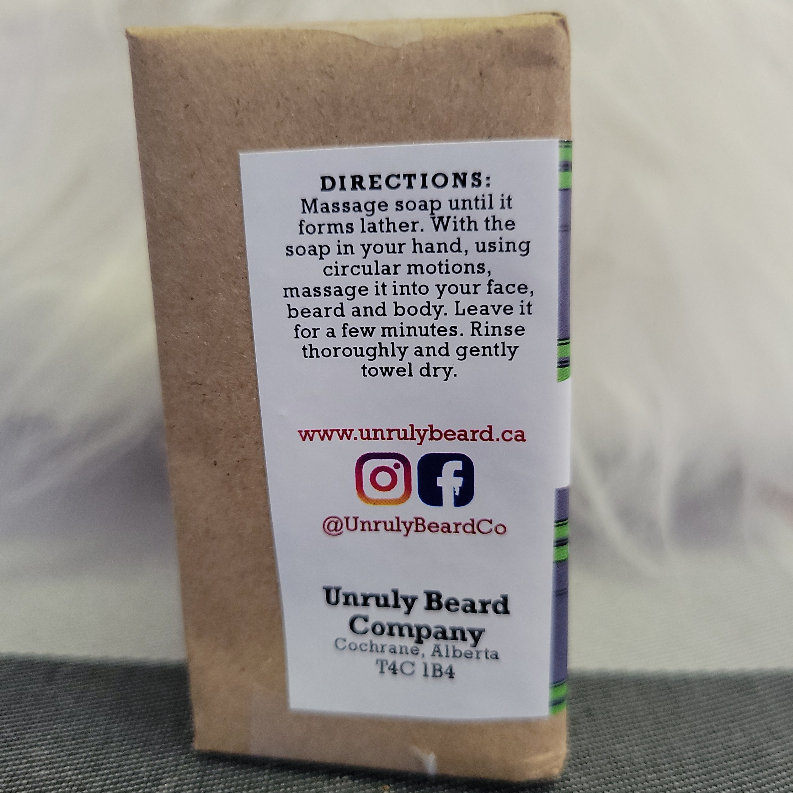 Tea Tree and Charcoal Beard & Body Soap Bar