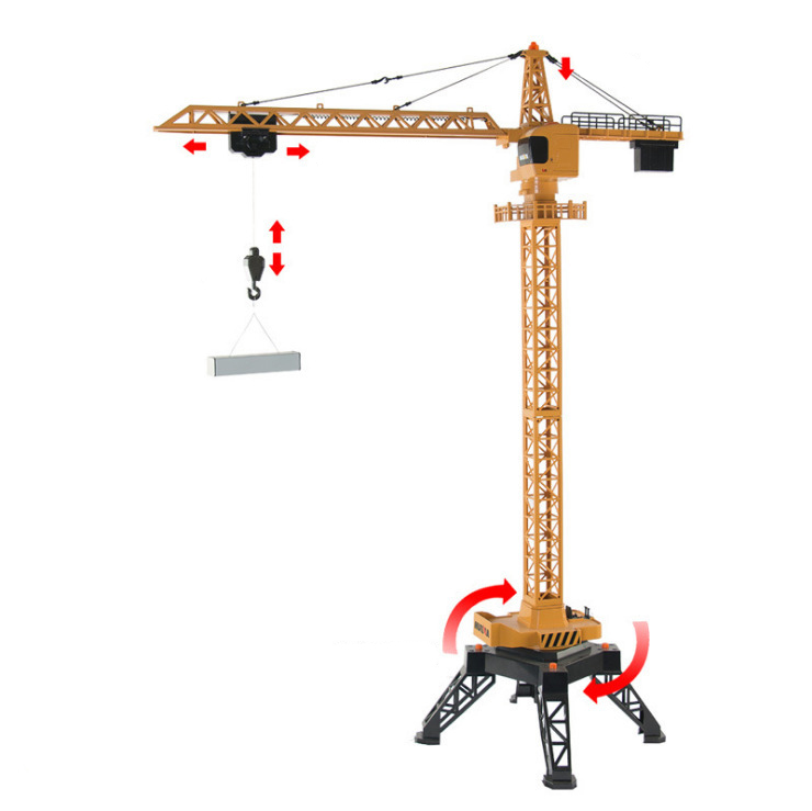 12 Channel Tower Crane With 2.4 Ghz Remote And Rechargeable Batteries