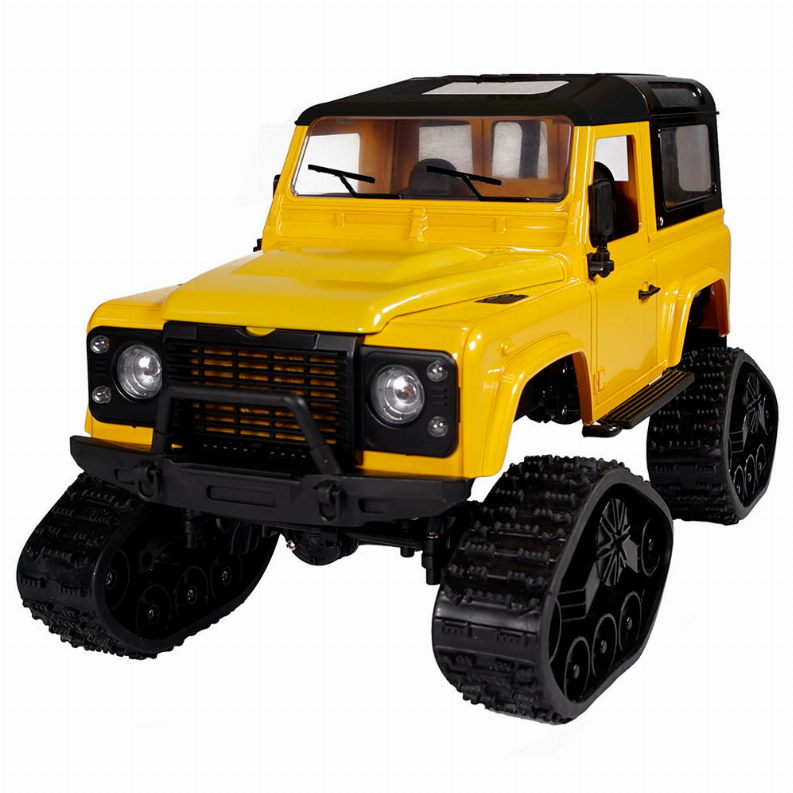 2.4 GHz 1:12 scale land rover with tracks and wheels