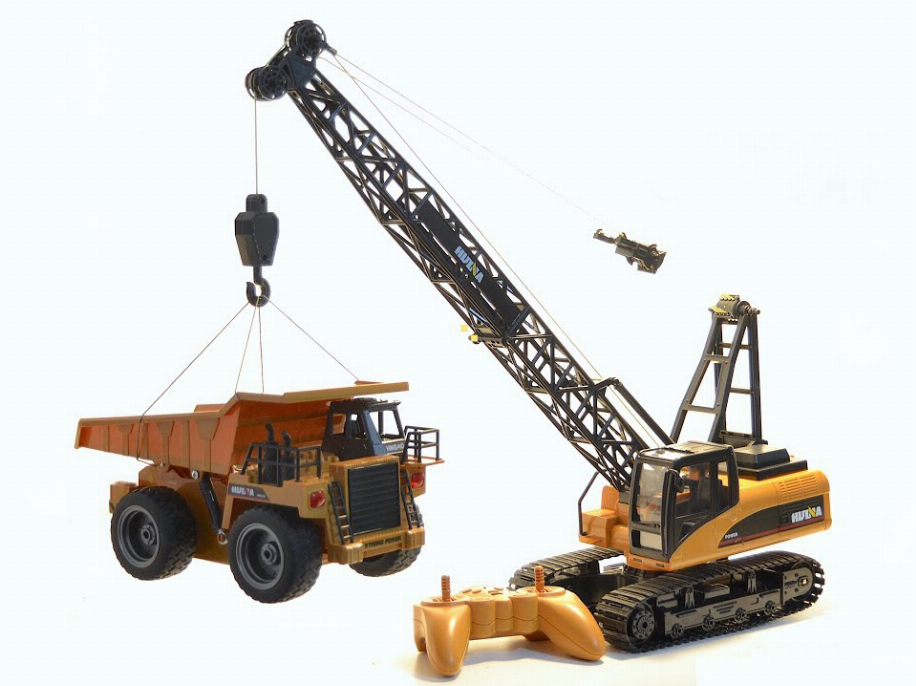 Crane On A Track With Die Cast Arm 2.4 Ghz And Rechargeable Batteries