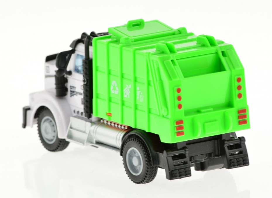 2.4G 1:64 scale RC Garbage Truck with lights and sound