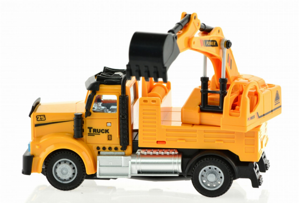 2.4G 1:64 scale RC Engineering Excavator Truck with lights and sound