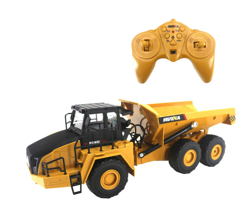 1:24 Scale 9 Channel Fully Articulated Dump Truck With 2.4 Ghz Remote And Rechargeable Battereis