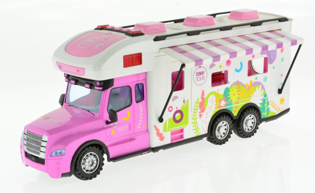 2.4G Pink Rv With Lights, Sound And Accessories