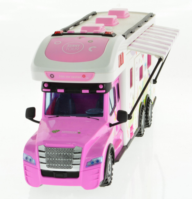 2.4G Pink Rv With Lights, Sound And Accessories